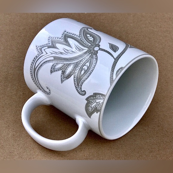 Vintage Discontinued 1990s NAUTICA Tableware TISBURY TAUPE Paisley Coffee Mug - Picture 4 of 10